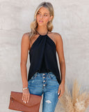 lovefery What If Halter Tank - Black