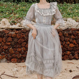 Lovefery Windy Cloud Rococo Royalcore Princess Dress