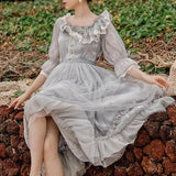 Lovefery Windy Cloud Rococo Royalcore Princess Dress