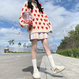 Lovefery Winter Strawberry Kawaii Aesthetic Sweater