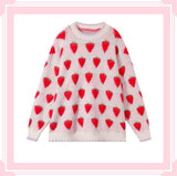 Lovefery Winter Strawberry Kawaii Aesthetic Sweater