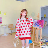 Lovefery Winter Strawberry Kawaii Aesthetic Sweater