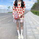 Lovefery Winter Strawberry Kawaii Aesthetic Sweater