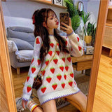 Lovefery Winter Strawberry Kawaii Aesthetic Sweater