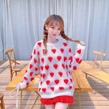 Lovefery Winter Strawberry Kawaii Aesthetic Sweater