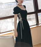 Lovefery Zaria Rose Embroidery Witchy Academia Dress