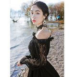 Lovefery Zena ShadowSoul Romantic Gothic Lace Witch Dress