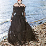 Lovefery Zena ShadowSoul Romantic Gothic Lace Witch Dress