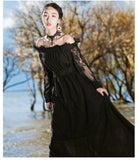 Lovefery Zena ShadowSoul Romantic Gothic Lace Witch Dress