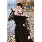 Lovefery Zena ShadowSoul Romantic Gothic Lace Witch Dress