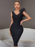 Lovefery Leigh Bandage Backless Ruffle Dress