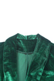 Lovefery Casual Pocketed Velvet Blazer