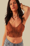 Lovefery Criss Cross Spaghetti Strap Lace Bralette