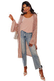 Lovefery Flare Sleeve Open Front Sequin Kimono