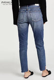 lovefery High-waisted Frayed Hem Jeans