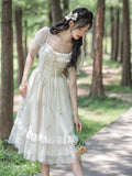 Lovefery Rosemary Embroidered Tulle Fairycore Dress