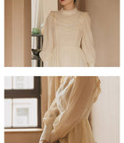 Lovefery Windy Field Vintage-Aesthetic Romantic Royalcore Light Academia Dress