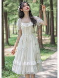 Lovefery Rosemary Embroidered Tulle Fairycore Dress