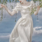 Lovefery Rosa Sea Romantic Vintage-style Fairycore Princess Dress