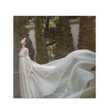 Lovefery Secret Love Ceremony Romantic Royalcore Long Train Dress