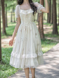 Lovefery Rosemary Embroidered Tulle Fairycore Dress