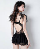 Lovefery Shadow Heart Lace Swimsuit