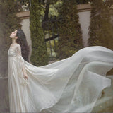 Lovefery Secret Love Ceremony Romantic Royalcore Long Train Dress