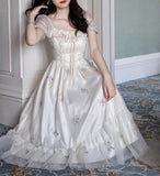 Lovefery Rosemary Embroidered Tulle Fairycore Dress