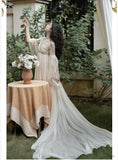 Lovefery Secret Love Ceremony Romantic Royalcore Long Train Dress