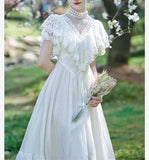 Lovefery Summer Sanctuary White Lace Gunne Sax Dress