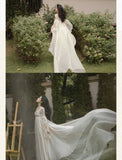 Lovefery Secret Love Ceremony Romantic Royalcore Long Train Dress