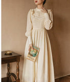 Lovefery Windy Field Vintage-Aesthetic Romantic Royalcore Light Academia Dress