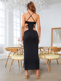 lovefery Fibi Cut Out Halter Dress