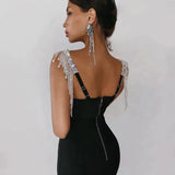 Lovefery Muse Bandage Dress with Rhinestones