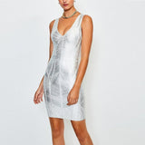 Lovefery Vegas Silver Bandage Dress