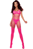 Lovefery Rhinestone Hollow Out Sleeveless Body Stockings