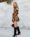 Simba Floral Rope Tie Ruffle Dress