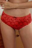 Lovefery Strappy Crisscross Floret Lace Pantie