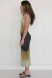 Lovefery Sunflower Tie Dye Sheer Mesh Cover Up Maxi Sundress - Aquamarine