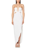 lovefery Slit  Halter Dress