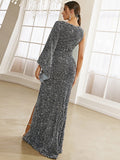 Lovefery Temperament  Tight Dress Sequins Slim Evening Dress Women's