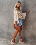 The Hills Are Alive Eyelet Kimono Top - Mustard