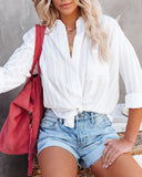 Union Textured Button Down Top