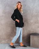 Uptown Girl Pocketed Blazer - Black