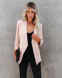 Uptown Girl Pocketed Blazer - Natural