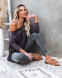 Wear It Well Long Sleeve Bamboo Knit Top - Storm Grey