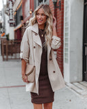 Westley Pocketed Lightweight Trench Coat - Taupe