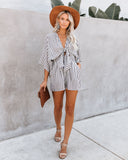 Wind In My Sails Cotton Pocketed Tie Romper