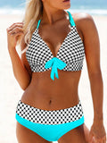 lovefery Swimsuits Print Halter Bikini Two-Piece Swimsuit