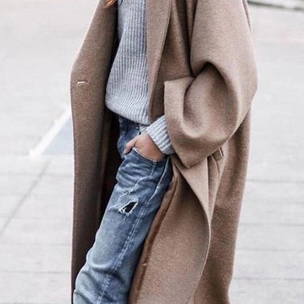 Casual Solid Patchwork Buttons Turndown Collar Outerwear(5 Colors)